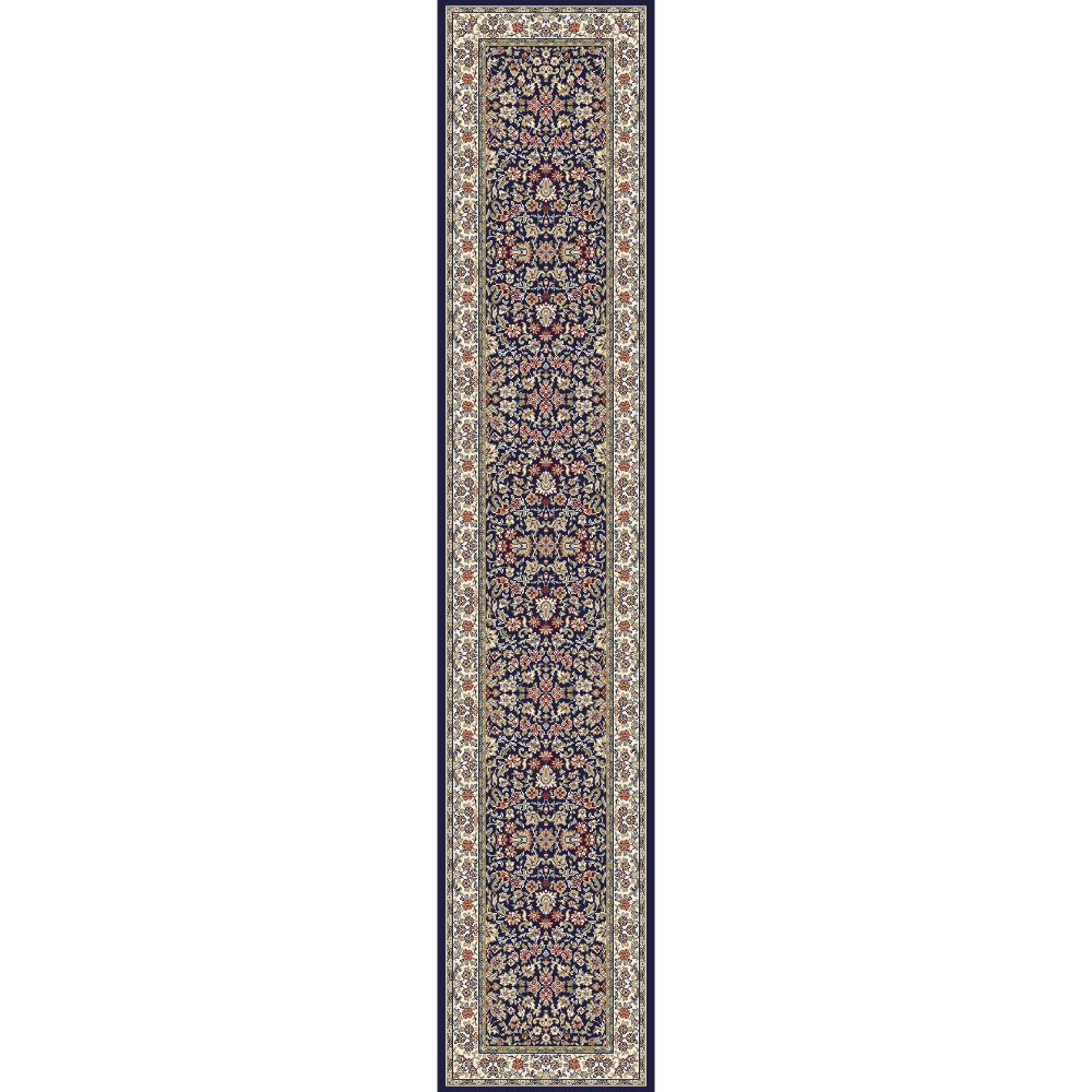 Dynamic Rugs 57078-3434 Ancient Garden 2.2 Ft. X 11 Ft. Finished Runner Rug in Blue/Ivory